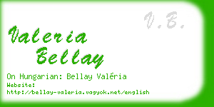 valeria bellay business card