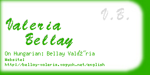 valeria bellay business card